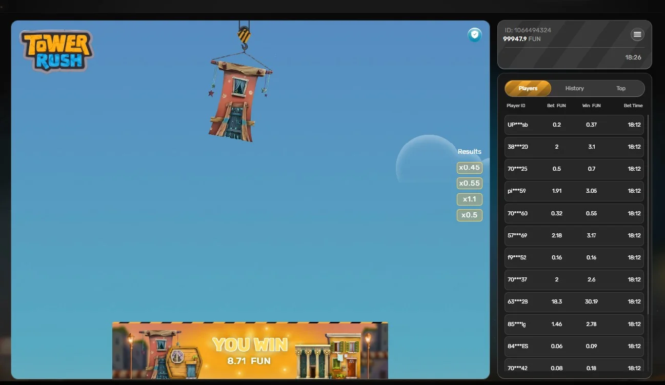 Tower Rush Einstiegszone